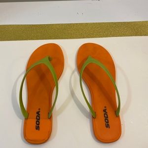 Orange sandals